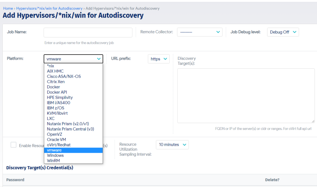 Setting up virtual machine auto discovery with Device42